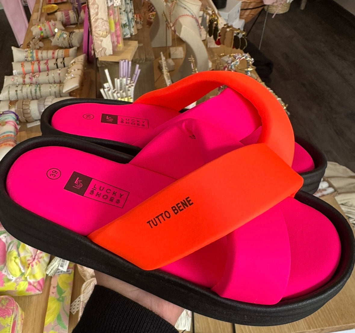 Sandaletten tutto bene orange-pink