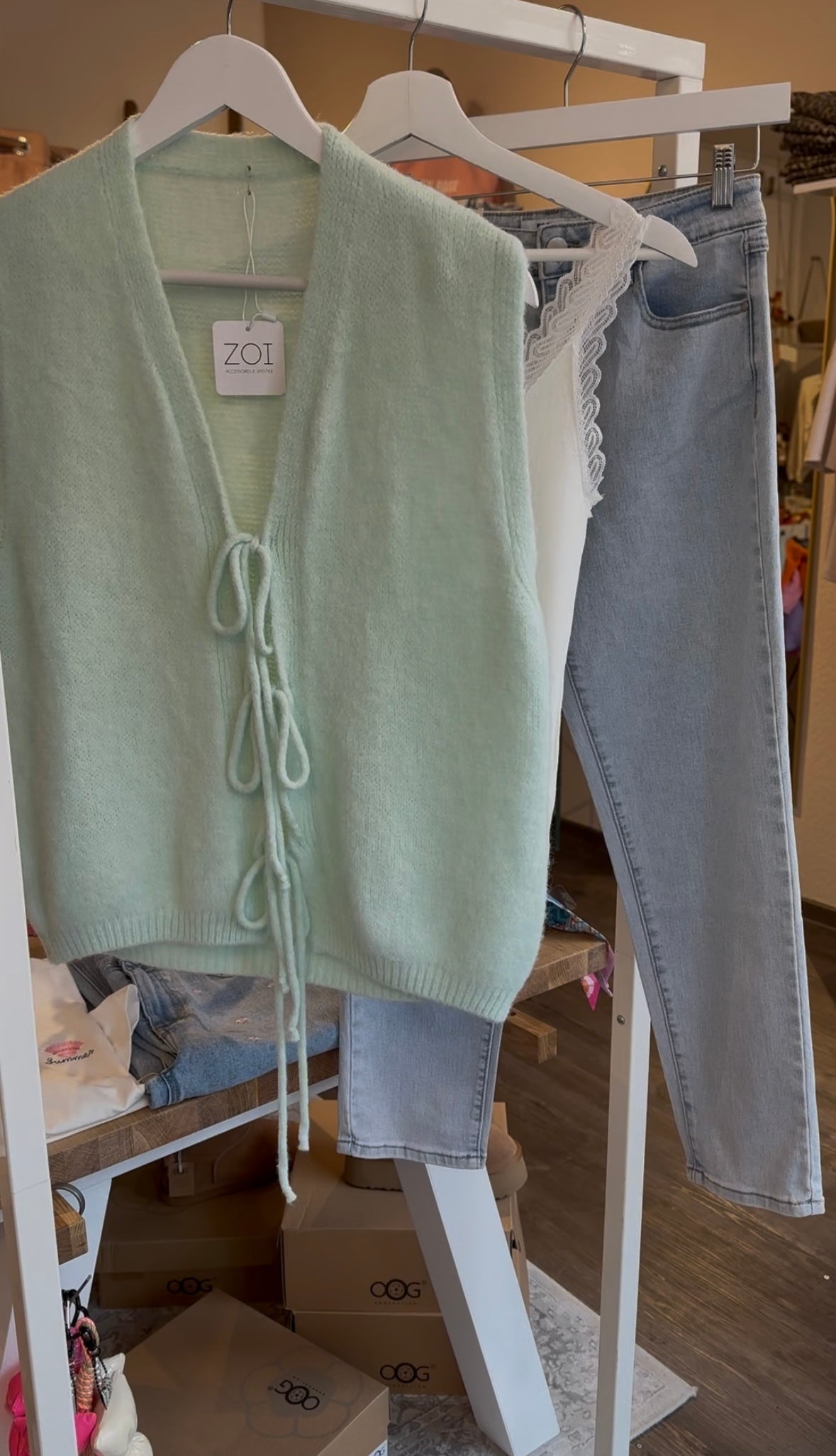 Strickweste zum binden