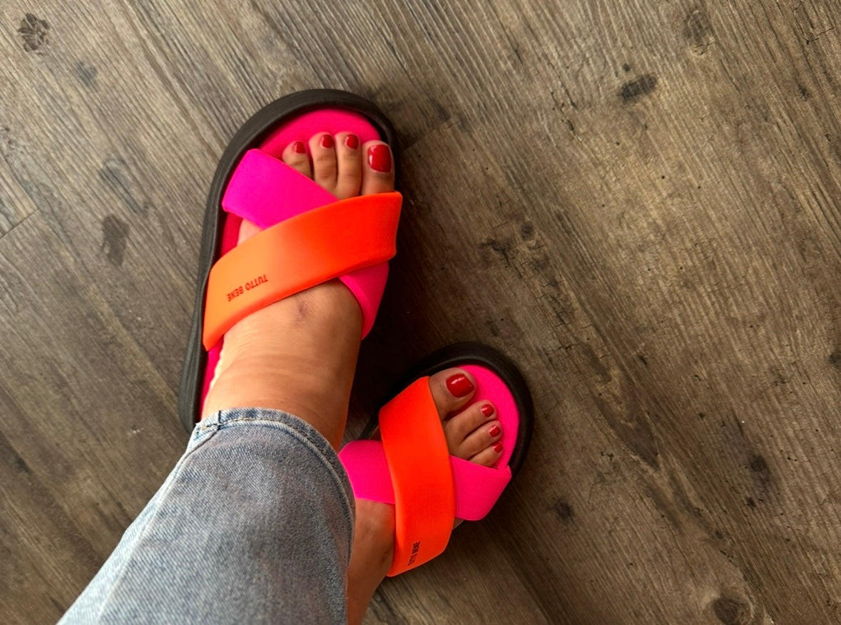 Sandaletten tutto bene orange-pink