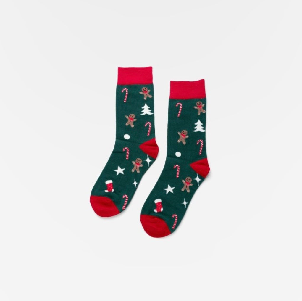 Socken mit verschiedenen Weihnachtlichen Motiven