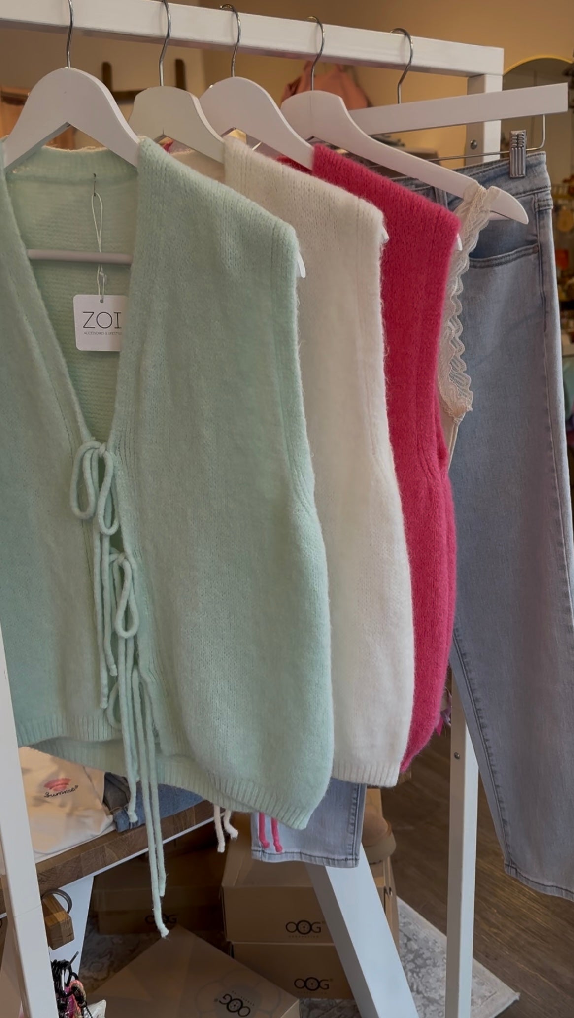 Strickweste zum binden