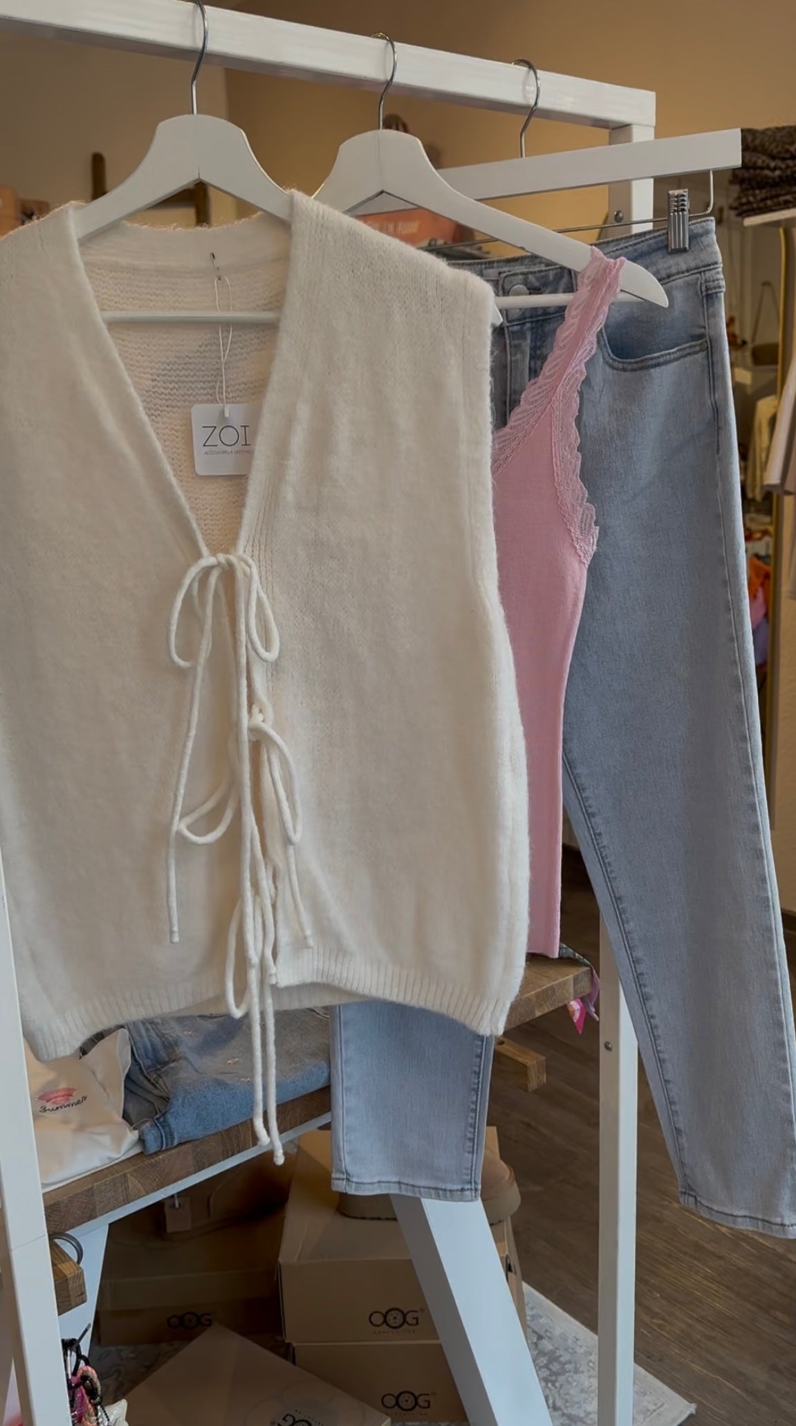 Strickweste zum binden