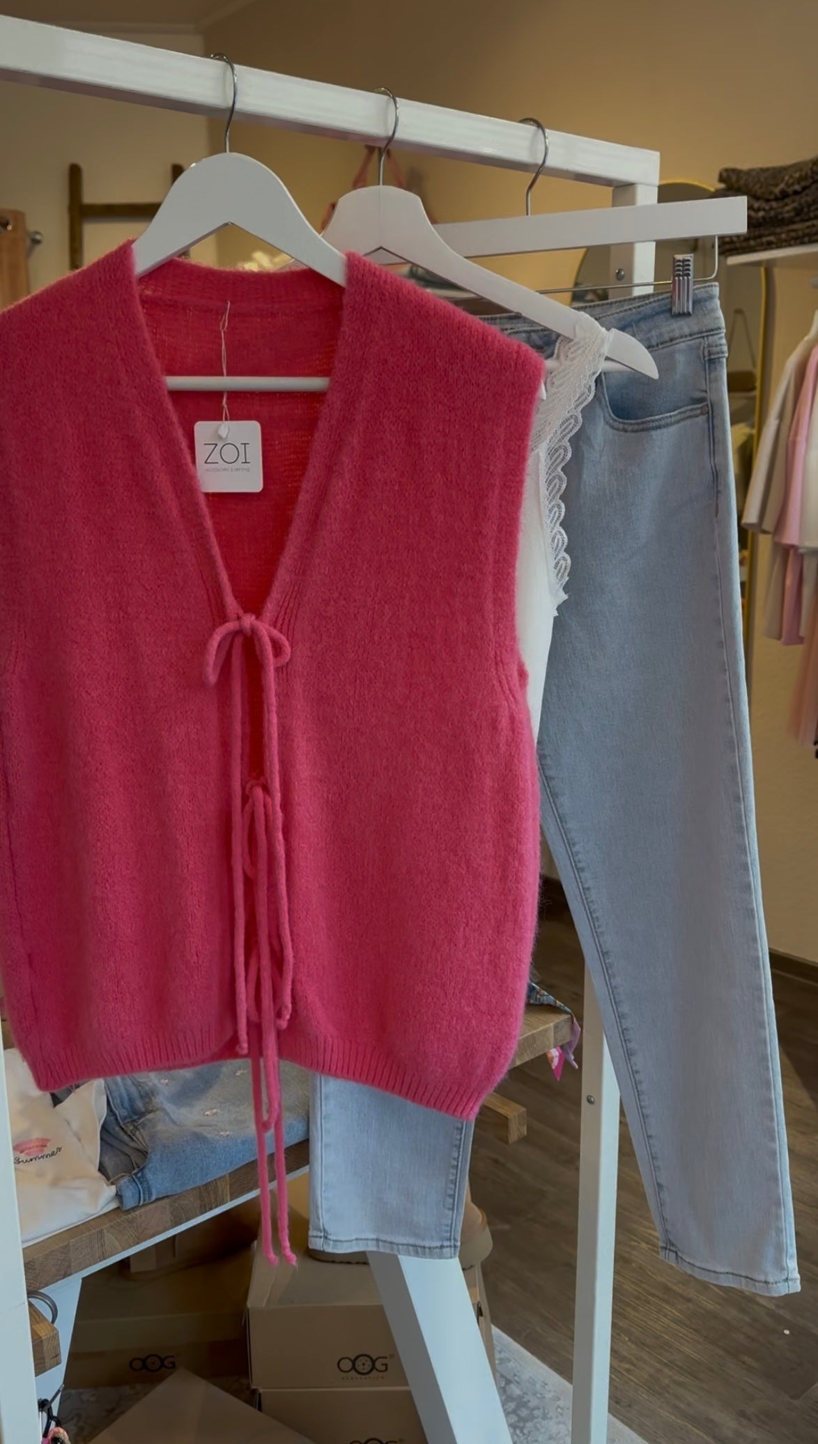 Strickweste zum binden