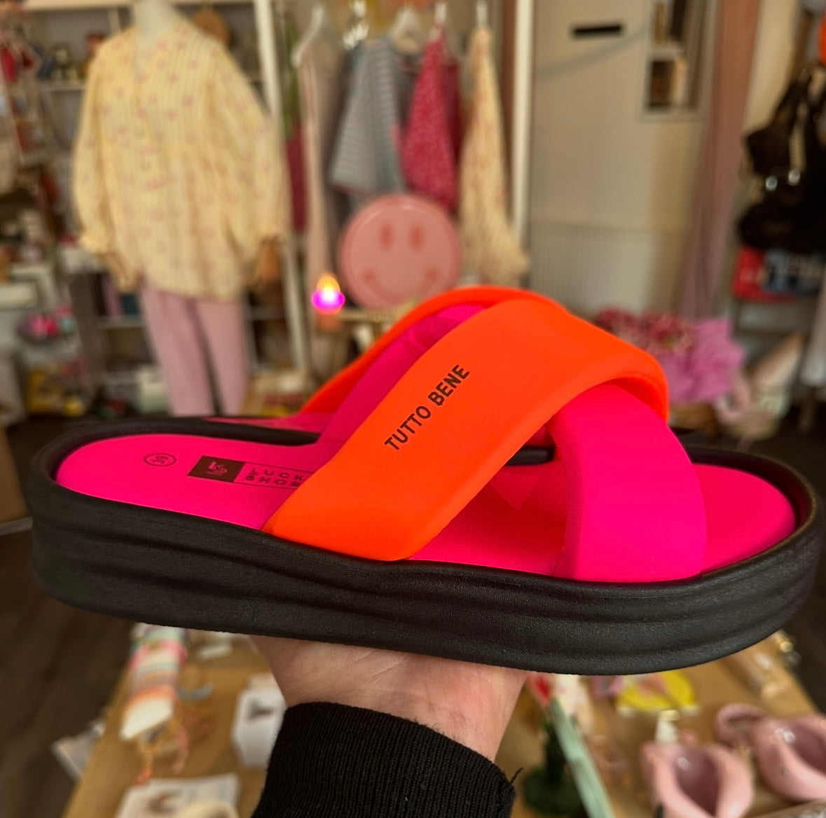 Sandaletten tutto bene orange-pink