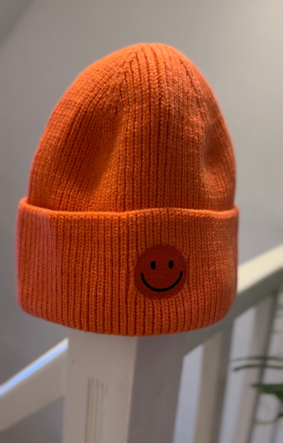 Strickmütze Smiley
