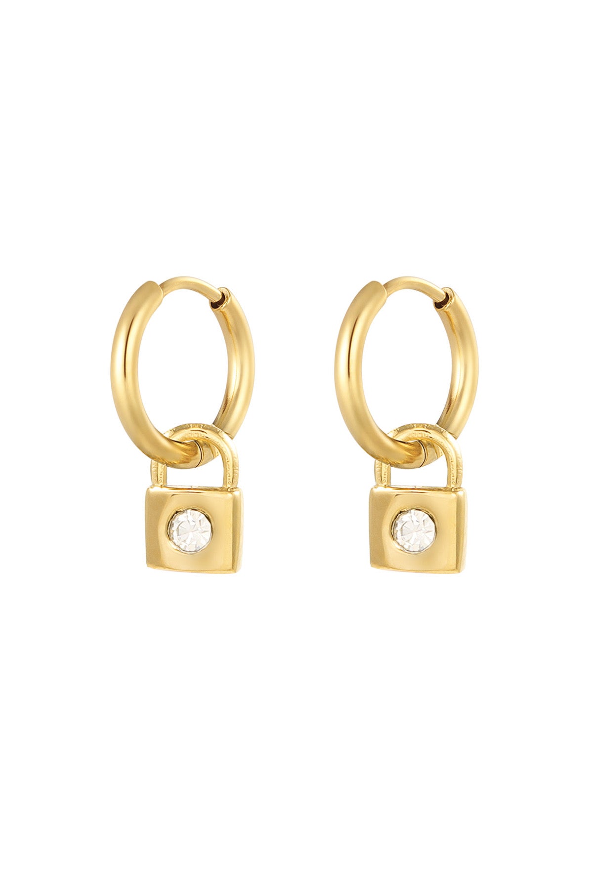 Ohrringe Lock Gold