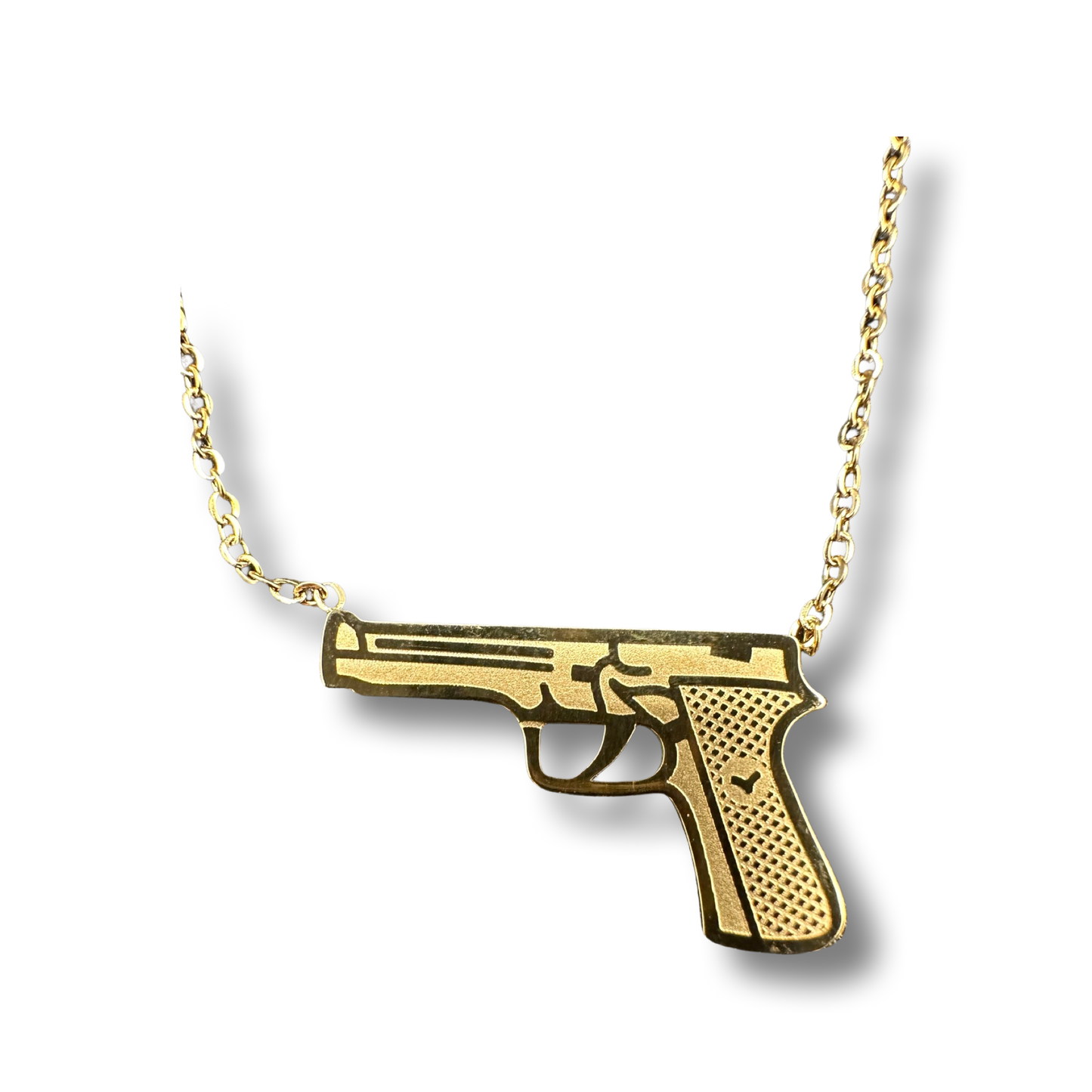 Halskette Knarre mit 14 K Gold ummantelt