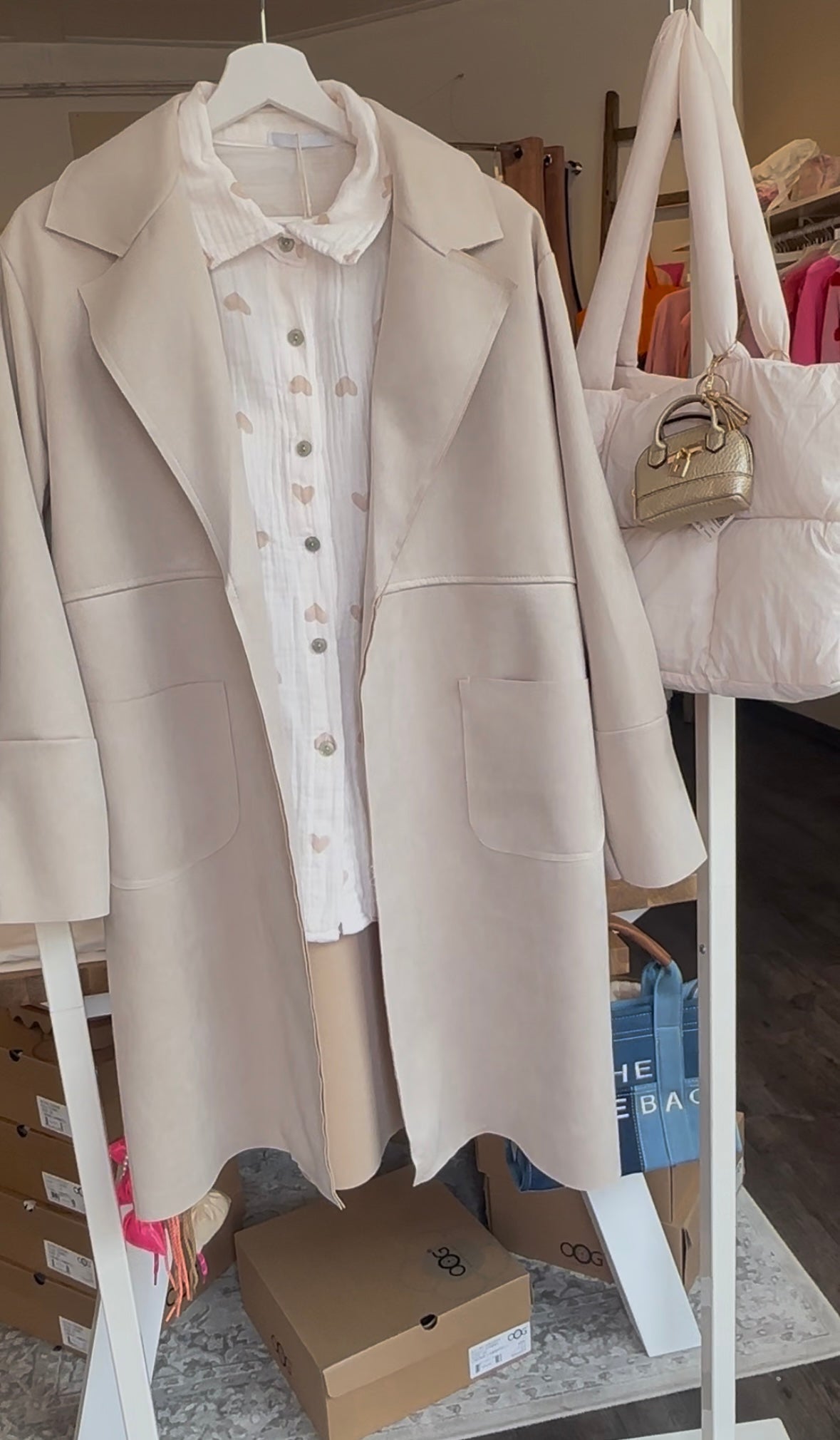 Musselinbluse Herzchen