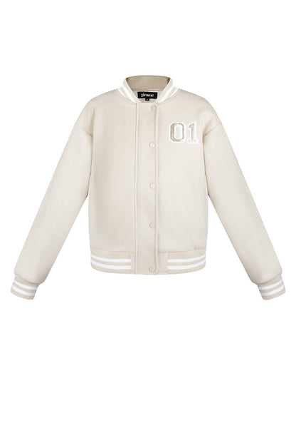 College Jacke Creme 2001