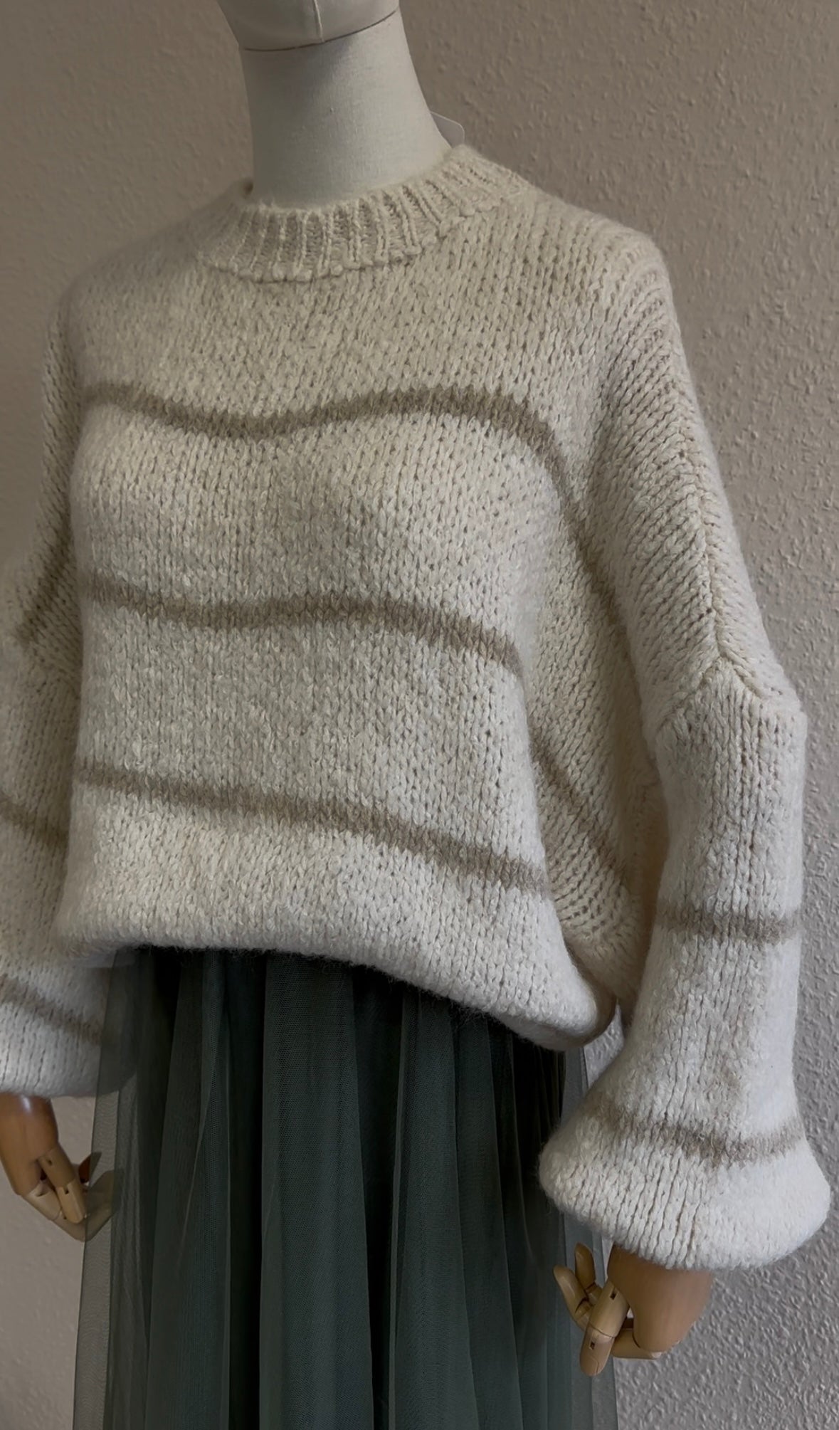 Strickpullover Streifen