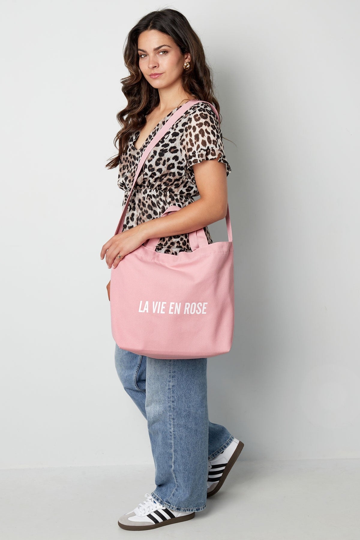 Canvas Shopper La Vie en Rose