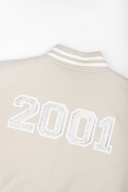 College Jacke Creme 2001