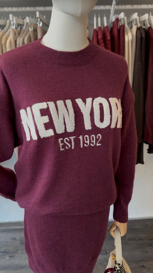 Strickpullover New York Bourdeux