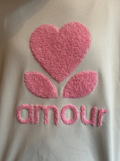 Sweater amour geflockt