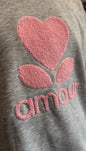 Sweater amour geflockt