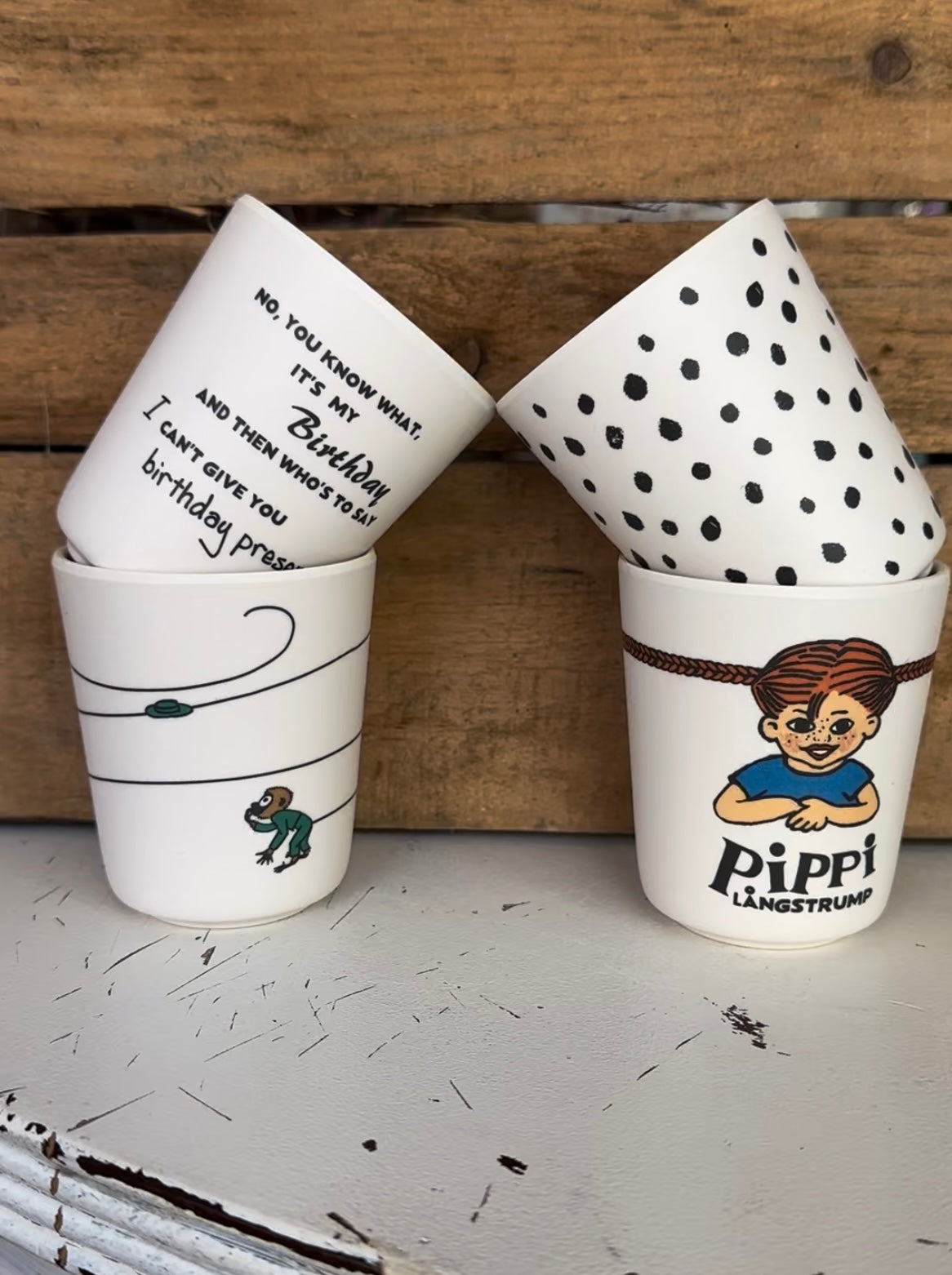 Pippi Langstrumpf Becher Set