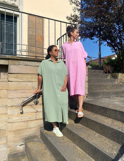 Oversized Musselin Kleid/Tunika Paris