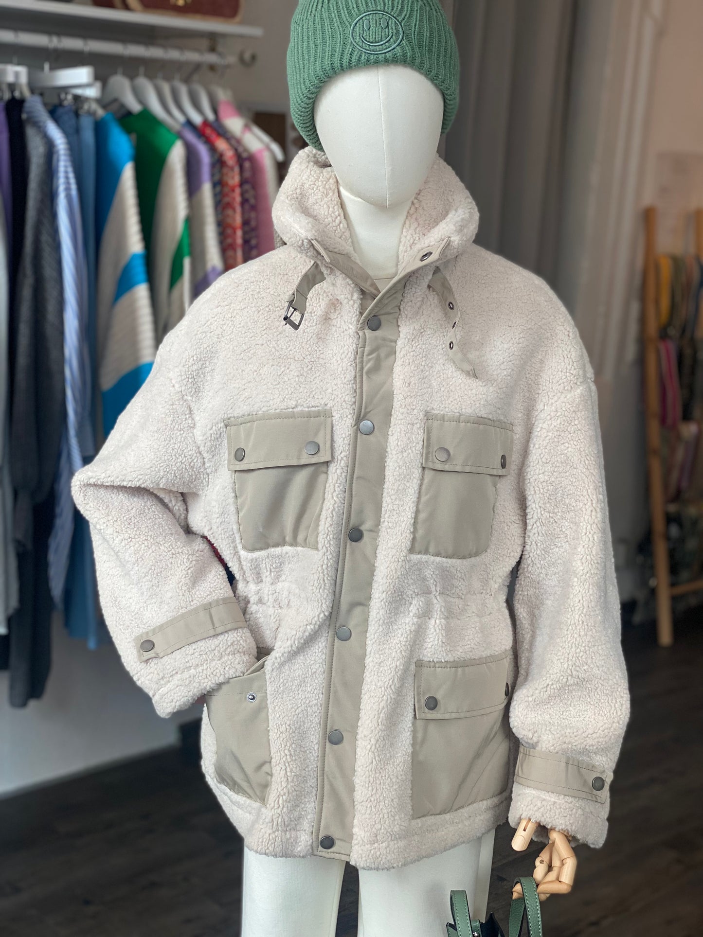 Teddyjacke creme