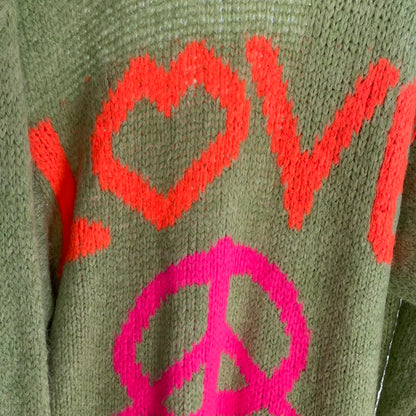 Cars Langer Strick Cardigan Love&Peace