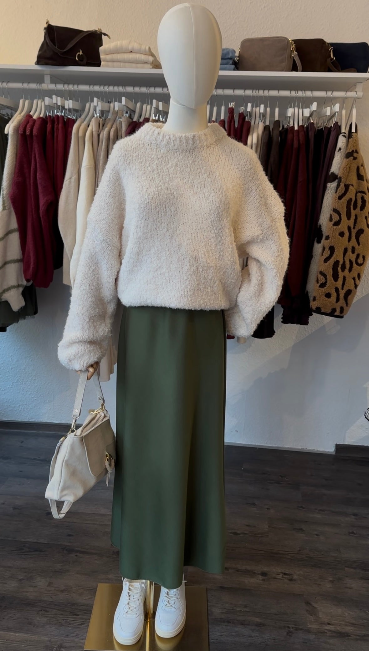 Boucle Pullover Creme