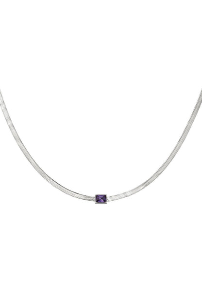 Kette purple Stone