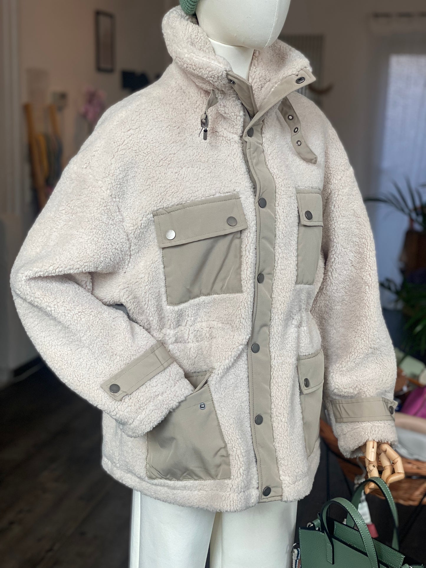 Teddyjacke creme