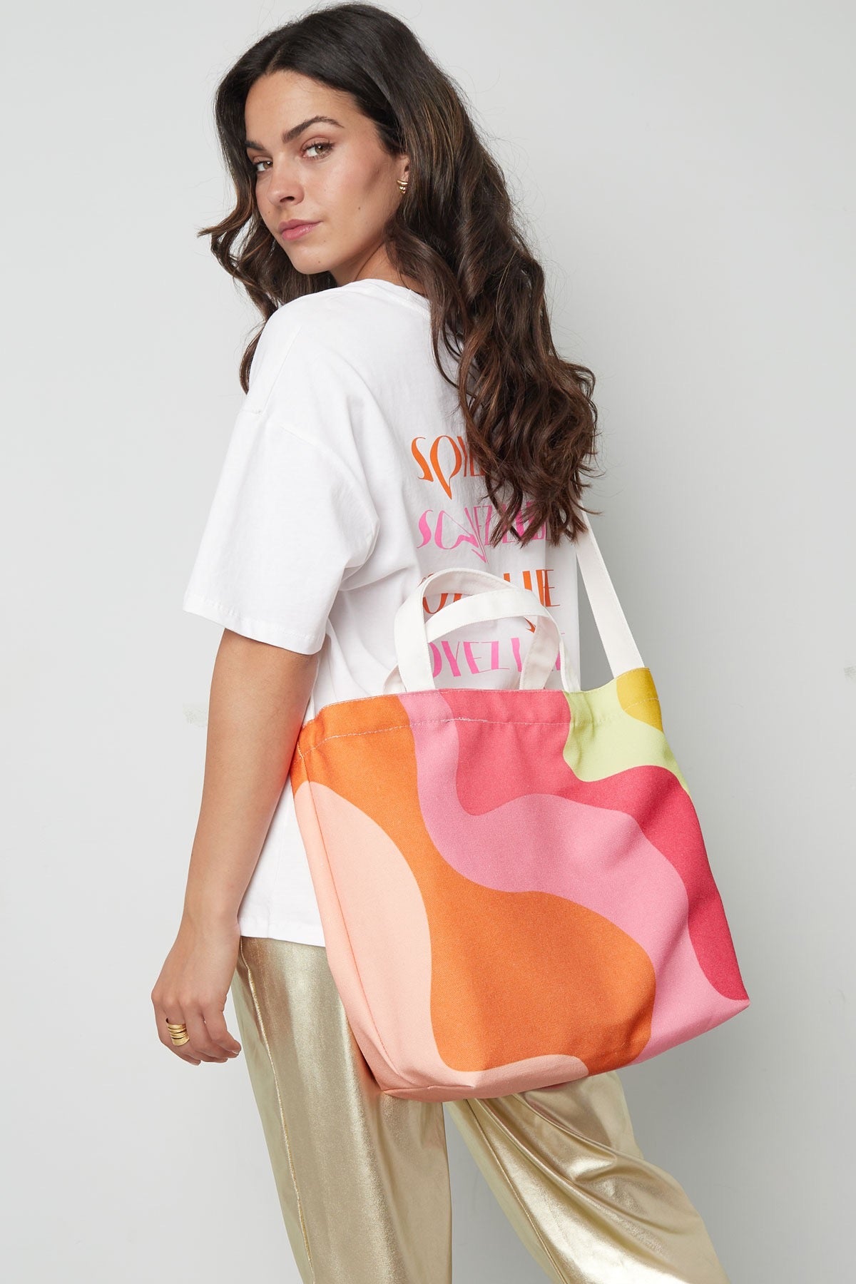 Canvas Shopper Swirl