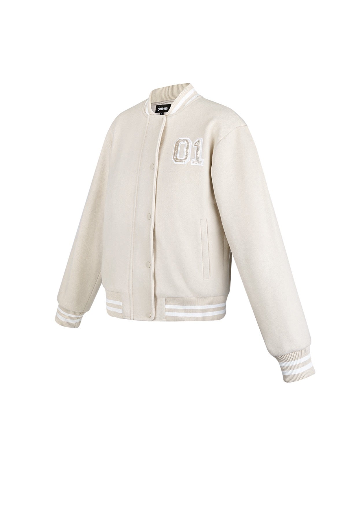 College Jacke Creme 2001