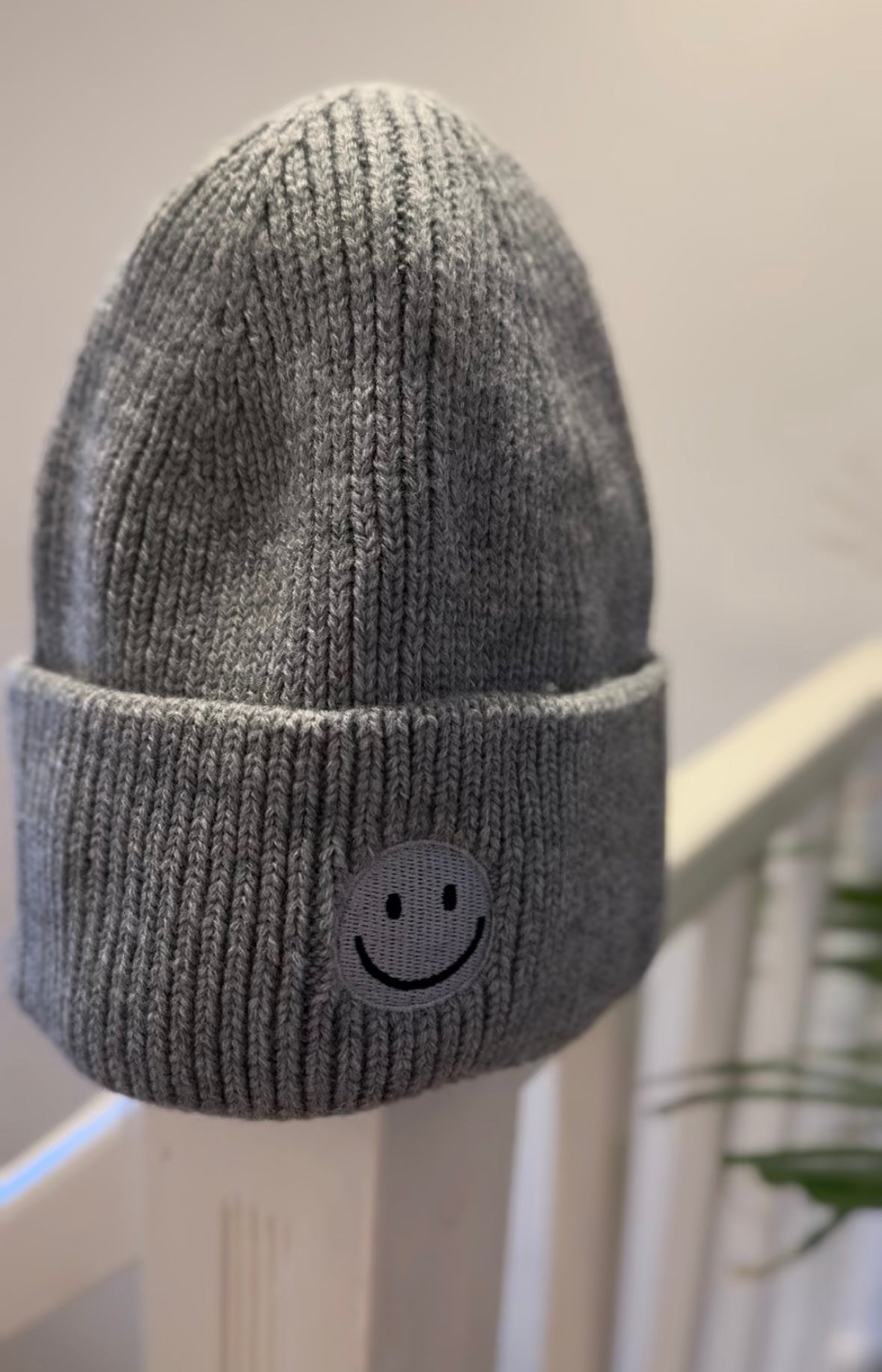Strickmütze Smiley
