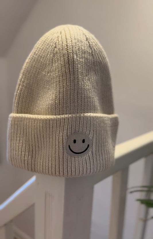 Strickmütze Smiley
