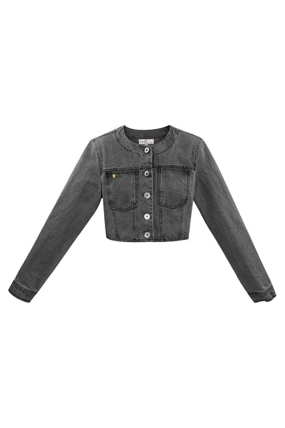 Jeansjacke kurz schwarz