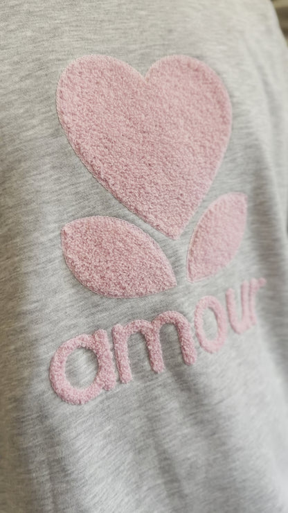 Sweater amour geflockt